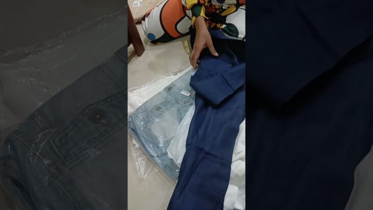 Myntra shopping unboxing video…Myntra denim jacket and men dhoti kurta brand anouk