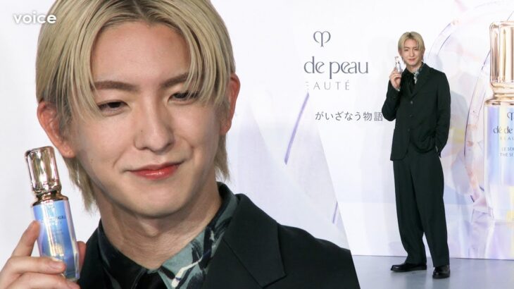 前田公輝「派手髪なので…」深緑のジャケット姿で登壇！新たに挑戦したいのは「声優」：『新ル・セラムPOP UPイベント 究極の一滴がいざなう物語』セレブリティレセプション