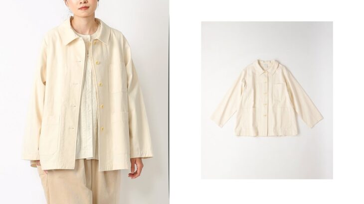 アムルジャケット　綾地コットンカバーオールジャケット　Shop by BASCO