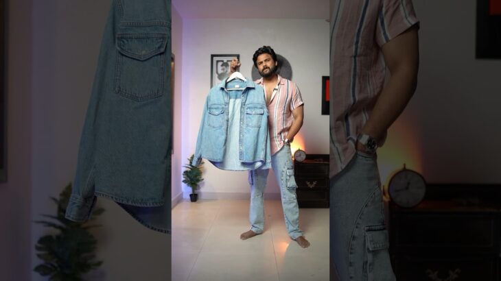 Styling *DENIM JACKET* In 5 Ways  #shorts