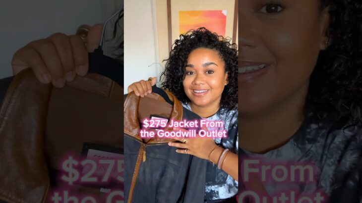 This jacket from the goodwill outlet sold for $275 😱 #poshmarkreseller #ebay #goodwill bins