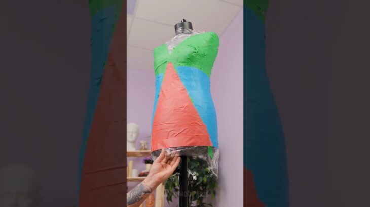 Turning Old Plastic Bags into a Stylish Jacket! ♻️🧥 Cool Recycling DIY! #arts #recycling #fashion