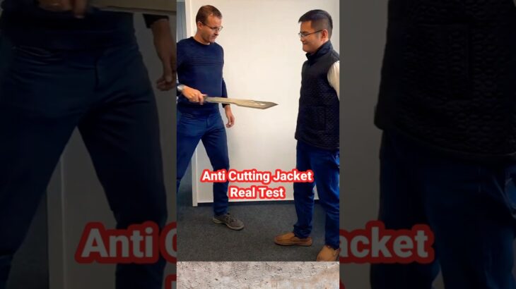 Unbreakable 🛡💪 Anti Cutting Jacket vs. Blade Test #shorts #trending
