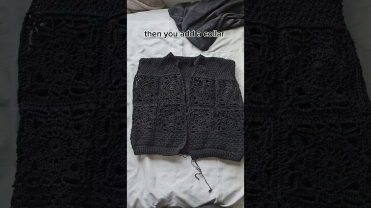 combo knitting and crochet project, the willow jacket