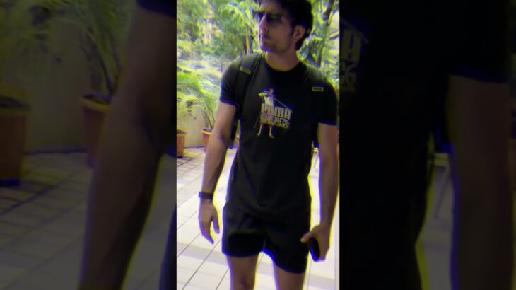 ibrahim ali khan hides face with jacket #shorts