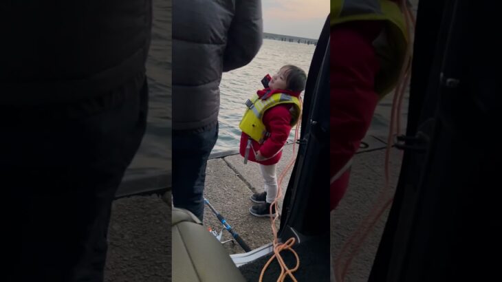 釣り #こうめいlife #こうちゃん#明石#family #iloveyou #fishing #ライフジャケット