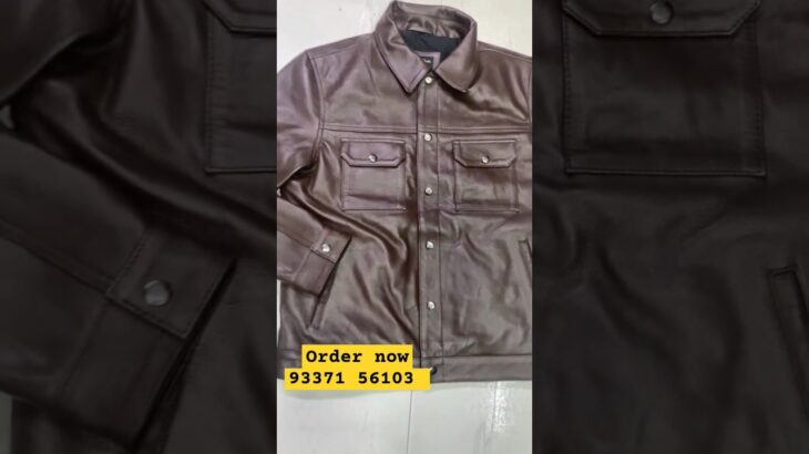 100%pure leather jacket ||Leather Jacket in Delhi ##leatherjackets #ytshort #fashion