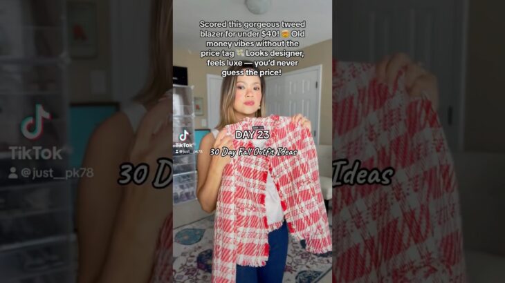 A gorgeous well made high quality tweed jacket under $40. Link is pinned in the comment.