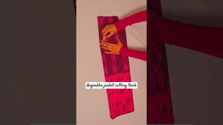 Angrakha jacket cuting trick #angrakhastyledressesfrock #angrakhakurti #jacket #viralshort #fashion