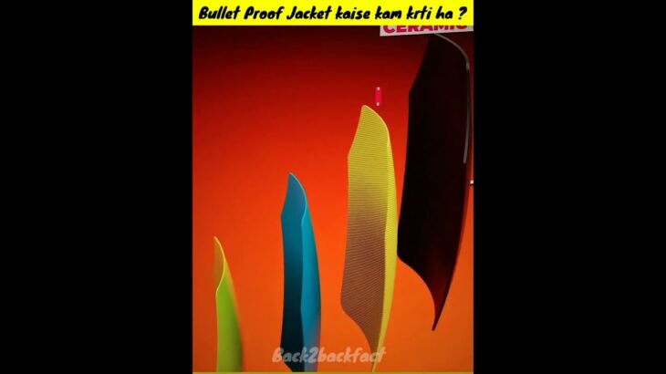 Bullet proof jacket काम कैसे करती है/ How bullet proof jackets protect us 💀 / #facts #shorts