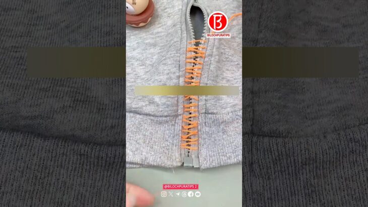 Don’t throw away the zipper of your jacket.