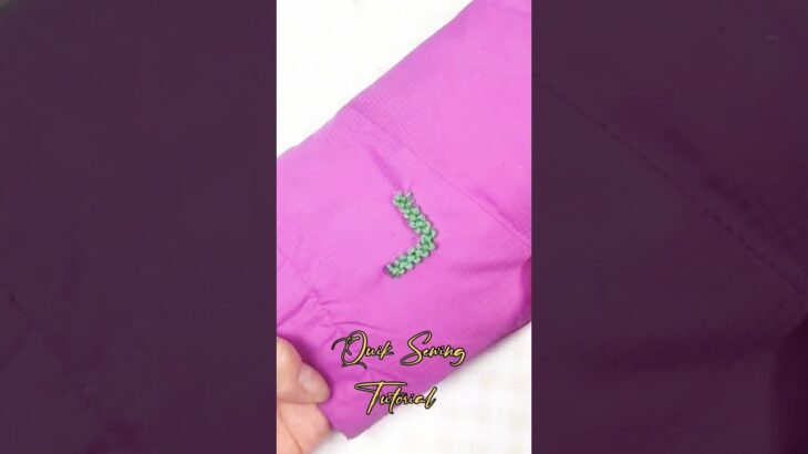 Easy & Stylish Fix For Holes Down Jacket | sewing tricks 👕🔗 #shorts #diy #youtubeshorts
