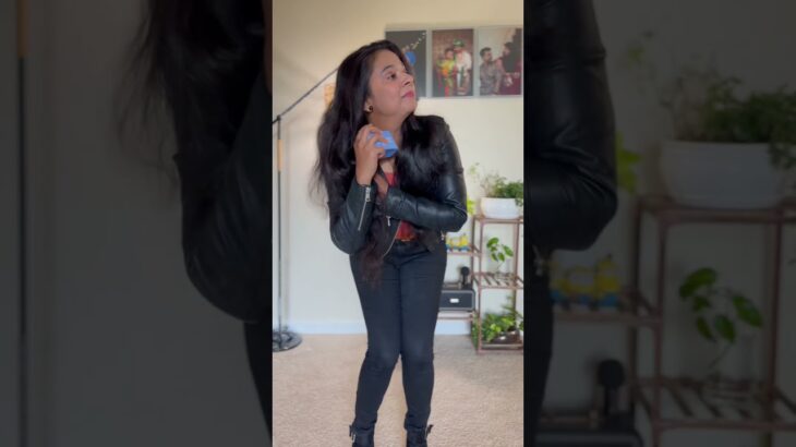 GRWM | Leather Jacket Edition ❄️🧣 #winter #ootd #shorts