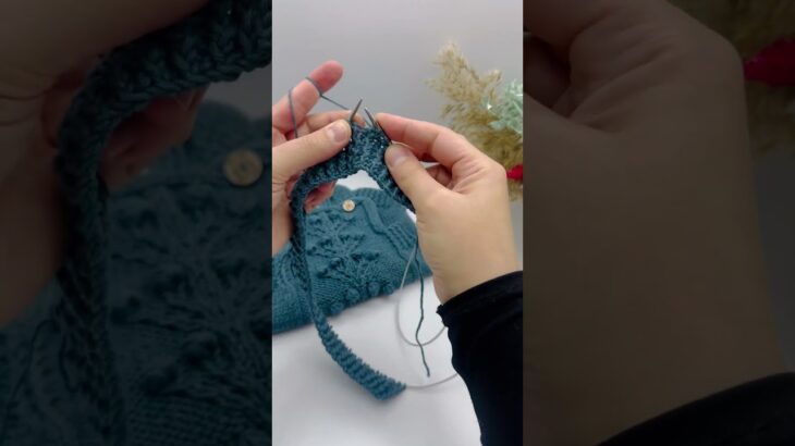 Knitting a baby jacket #shorts #knitting #crochet