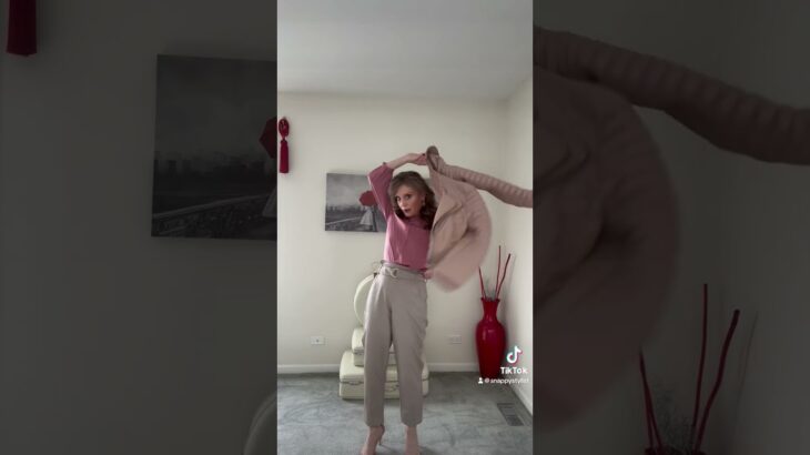 Look 2 with leather jacket for a girls luncheon