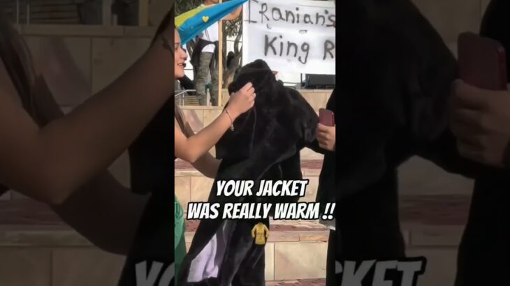 Putting money in her jacket🥰🥰🥰 #comedyvideos #helpingothers #wholesomemoments #wholesomecontent