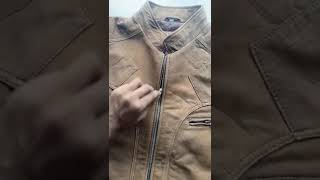 Transform your look with this buff leather jacket! 💥 #leatherjacket  #leatherjacket