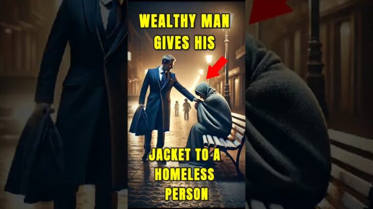 Wealthy Man Gives His Jacket to a Homeless Person – The Shocking Truth Revealed!