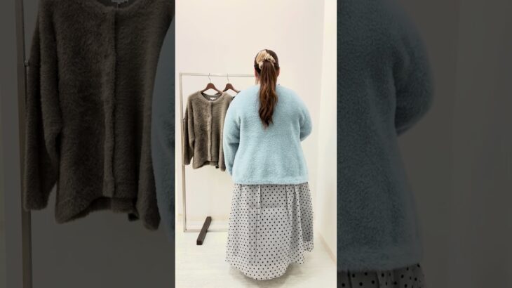 ヘアリーニットジャケット