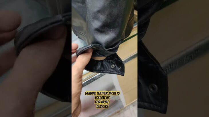 Black leather jacket for men – biker jacket @hussainleather