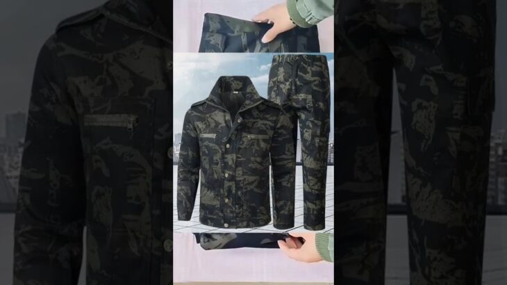 Camouflage Tactical Jacket+Pants Set #Camouflage #Outdoor #wear #apparel #Jacket #tactical #nature