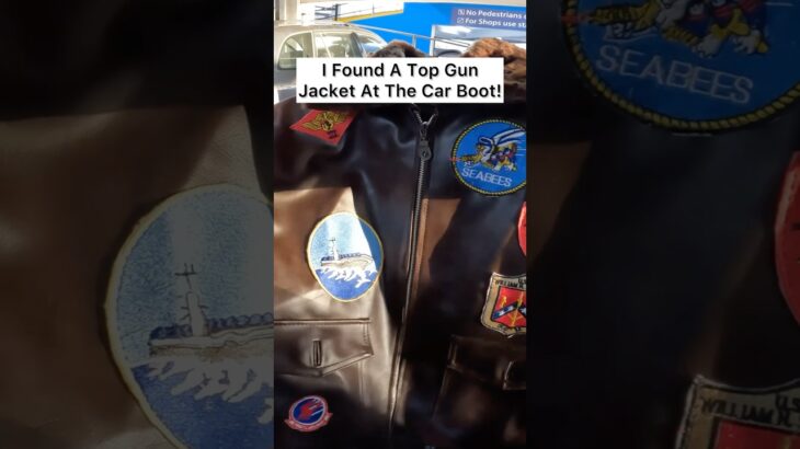 I Found A Top Gun Jacket At The Car Boot Sale! #shorts