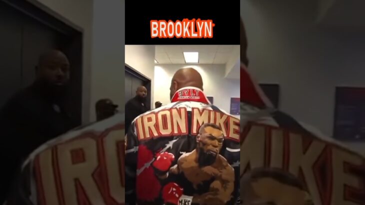 MIKE TYSON WALKED THRU WIT HIS CUSTOM JACKET……
