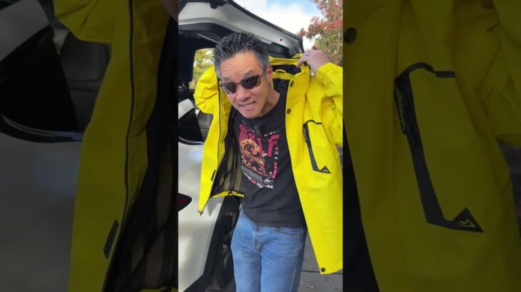 Mens Rain Jacket with Hood #rainjacket #raincoat #yellowjacket #yellowcoat #magcomsen