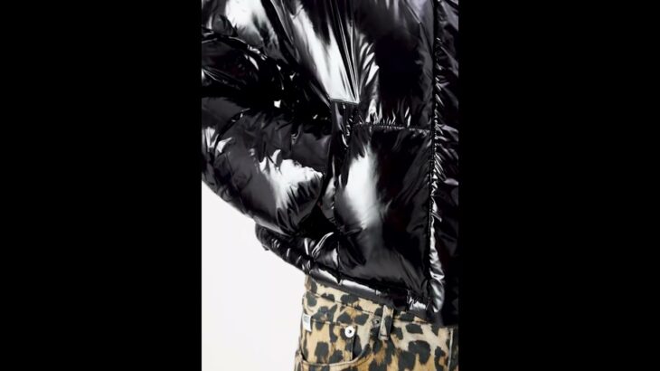 NOISY MAY NMCOLBIE Padded Winter Jacket Short Shiny Glossy Black Women | Zalando