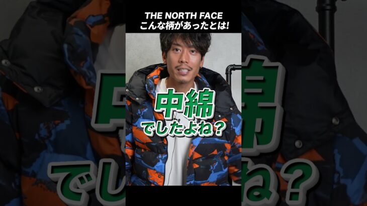【今年No 1】ノースフェイスダウンでこんな柄があったとは…キャンプシエラショートダウン