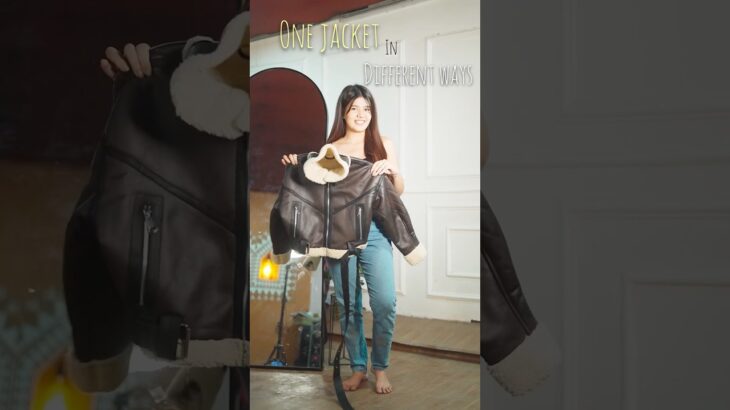 One jacket in different ways 🤍🧥