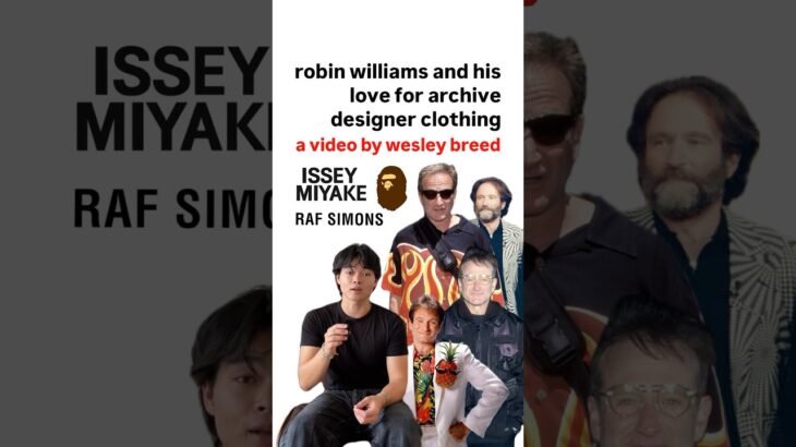 Rocking a $7,000 jacket like it’s nothing #robinwilliams #fashion #mensfashion #bape #rafsimons