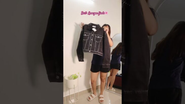 SUPER COOL DENIM JACKET FROM AMAZON🌸 || BEST AMAZON FINDS #amazonfinds #amazonhaul