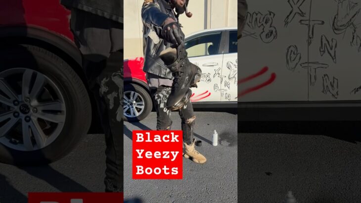 Spray painted my Yeezy boots