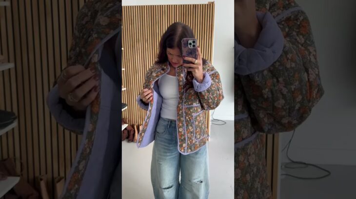 The Woodbury Floral Quilted Puffer Jacket in Olive + Taupe