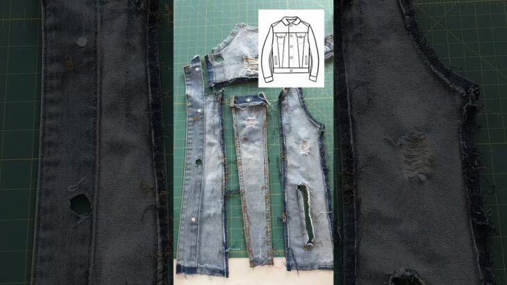 clothing deconstructed – everything I learned seam ripping this denim jacket #sewingtips #sewing