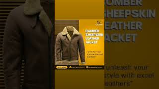 𝐌𝐞𝐧’𝐬 𝐒𝐡𝐞𝐞𝐩𝐬𝐤𝐢𝐧 𝐁𝟑 𝐁𝐨𝐦𝐛𝐞𝐫 𝐉𝐚𝐜𝐤𝐞𝐭 #fashion #fashionstyle #leathermanufacturing #highqualityleather