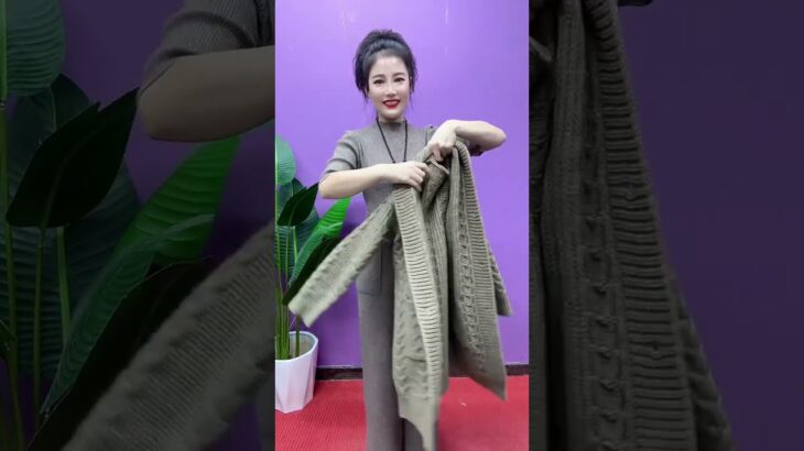 knitted jacket Casual age-reducing outfit Whoever wears it looks 😊😊👍