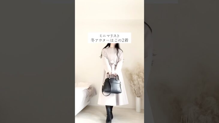 冬アウターはこの2着❄️  #ミニマリスト #ワードローブ #冬コーデ