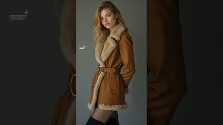 2024 Winter fashions – a belted shearling jacket #styles #outfits
