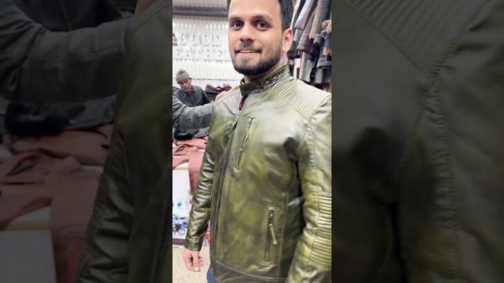 35km dur Ghaziabad se aaye GoodLeather par Unique Jacket lene #goodleather #ghaziabad #leather #new