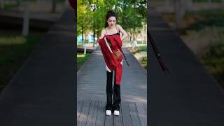 Girls red raymond xl loose jacket with bottom jeans #fashiontrends #trendingfashion