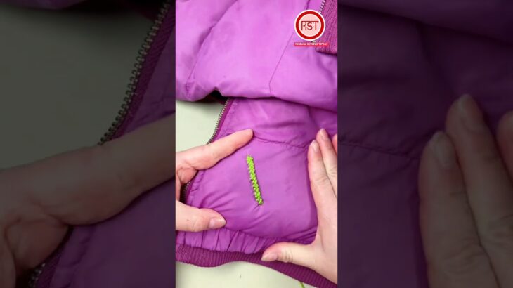 How to mend a tear in a down jacket