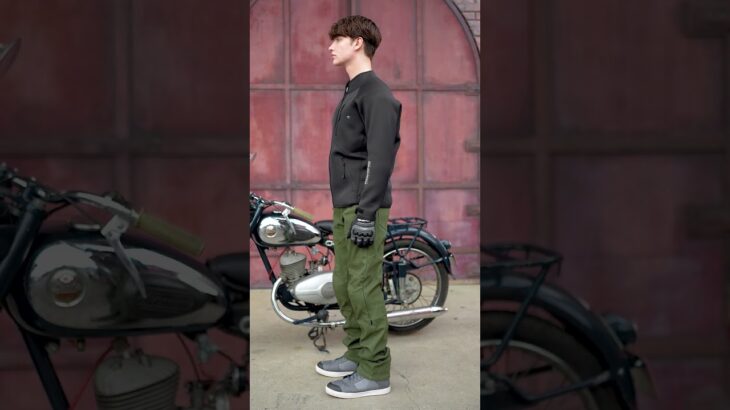 他の秋冬ジャケットに比べて前方投影面積を抑えることで空気抵抗を減少できる新コンセプトジャケット JK-631 エニグマライトウェットスーツジャケット #コミネ