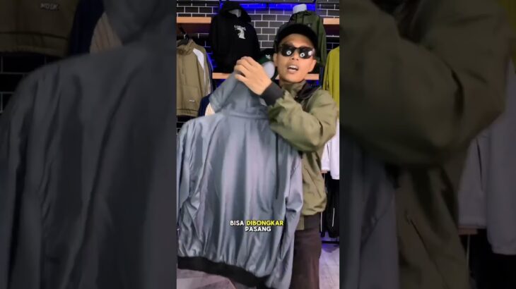 Jual Jacket Parasut bolak-balik pria dan wanita