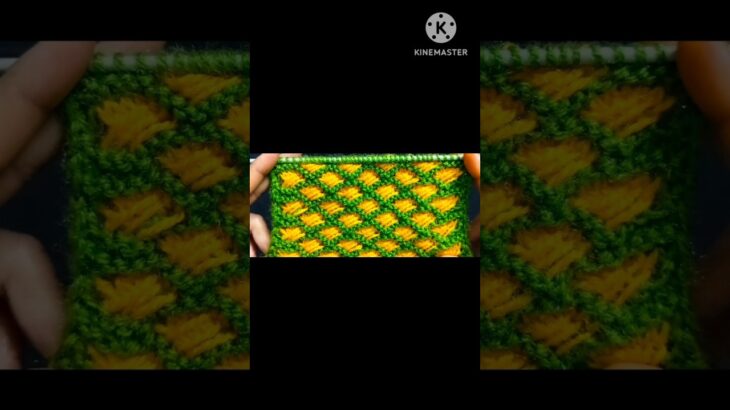 Ladies jacket ke liye design two colour #knitting #viralshorts #youtubeshorts #shortsfeed #shorts