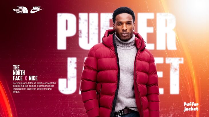 Puffer jacket social media creative ideas