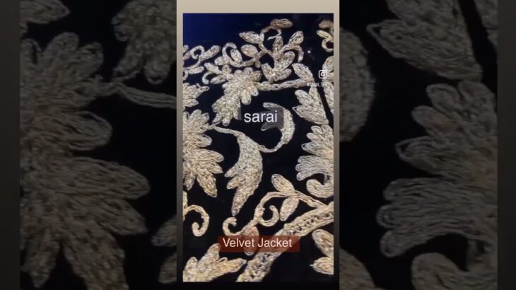 Sarai Brings Sleeveless Velvet Embroidered Jacket For Winter #reels #trending #trendingshorts