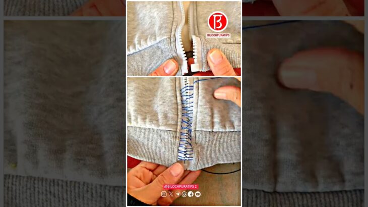 The zipper of the jacket is broken, so change the style