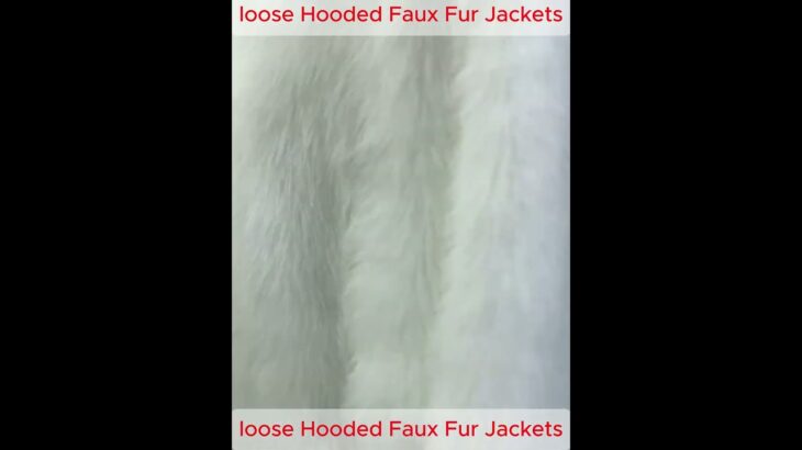 Winter Women Loose Hooded Women Faux Fur Jacket